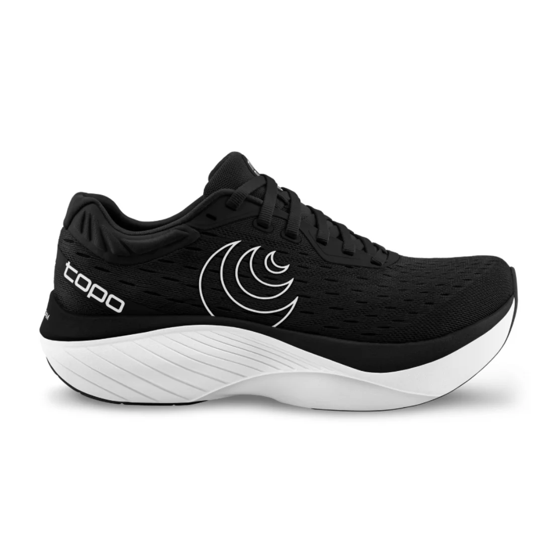 Men's Topo Athletic Atmos, Black/White, 12 D Medium