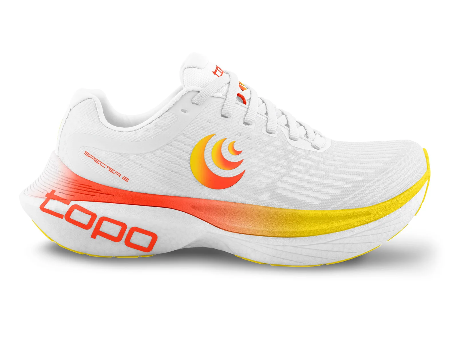 Men's Topo Athletic Specter 2, White/Sunset, 10.5 D Medium