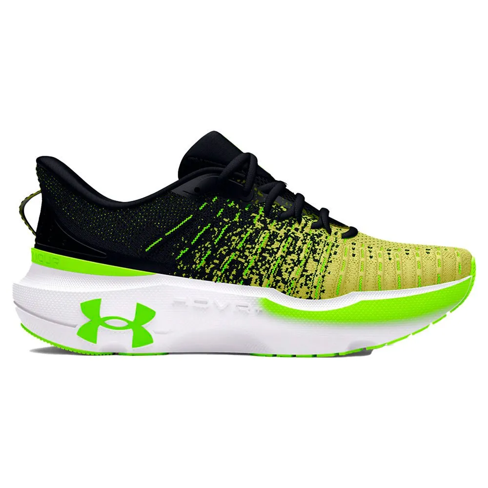 Men's Under Armour Infinite Elite, Black/Yellow, 9 D Medium