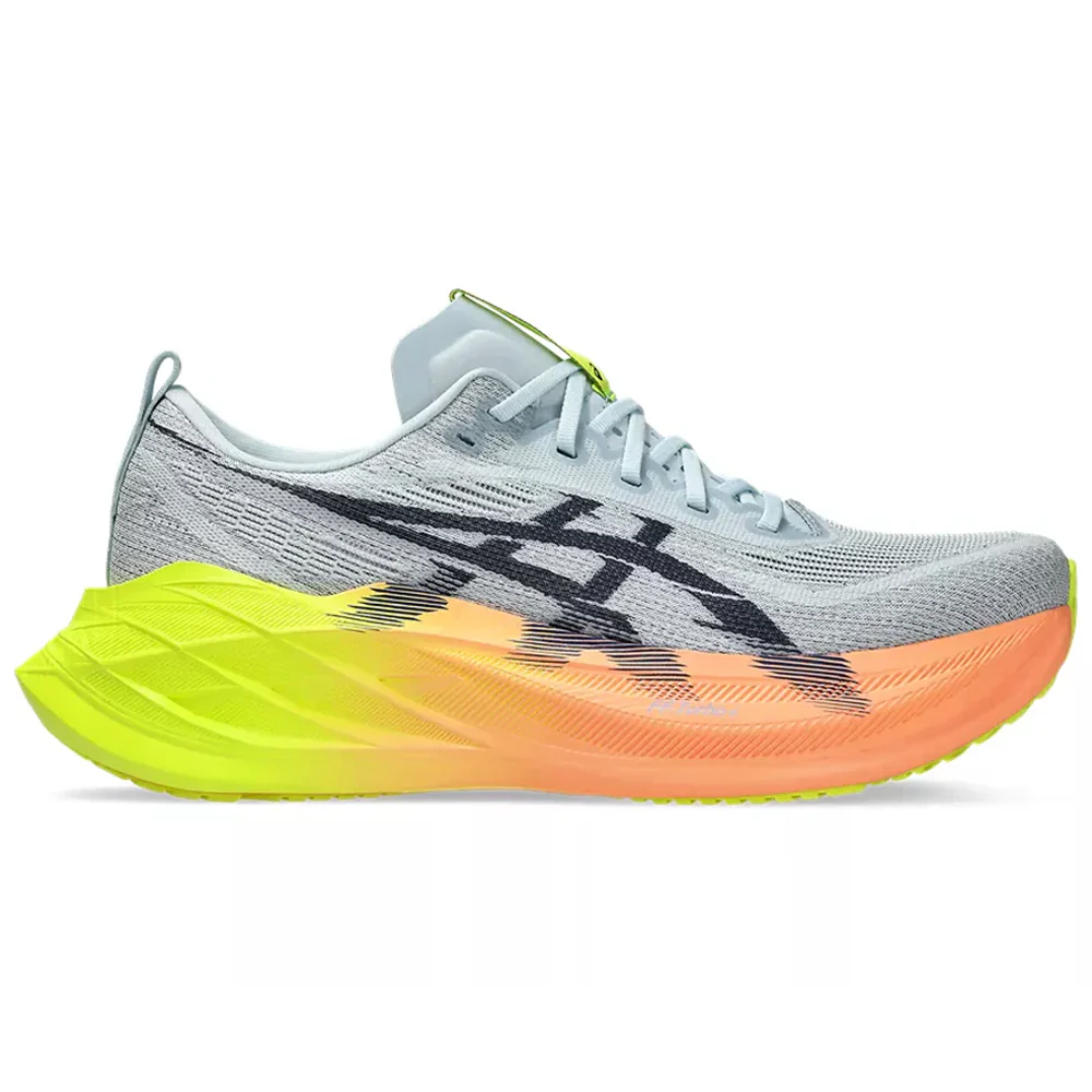 Women's Asics Superblast 2 Paris, Cool Grey/Safety Yellow, 5 D Medium