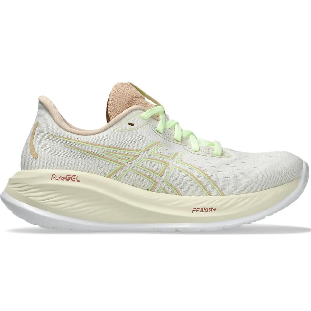 Women's Asics Gel-Cumulus 26, Cream/Illuminate Yellow, 6.5 B Medium