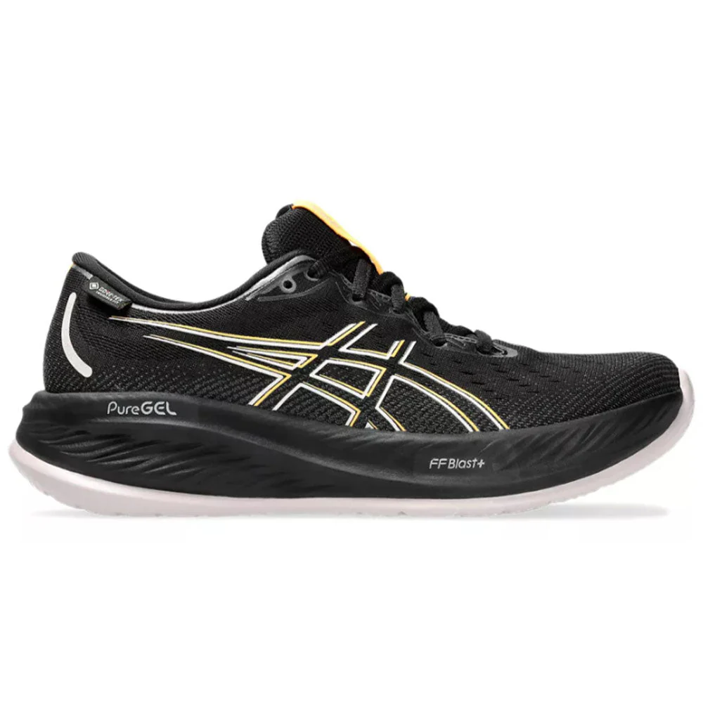 Women's Asics Gel-Cumulus 26 GTX, Black/Stadium Orange, 7 B Medium