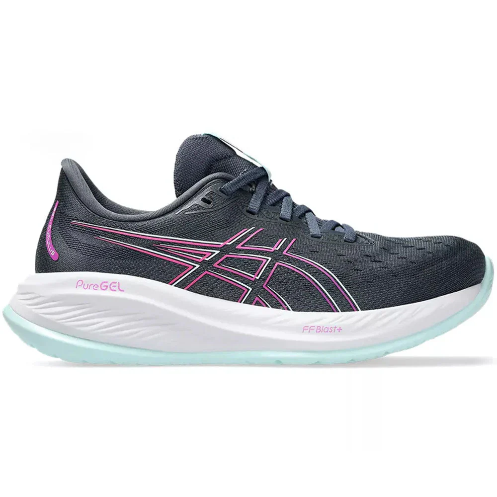Women's Asics Gel-Cumulus 26, Tarmac/Bold Magenta, 10 B Medium