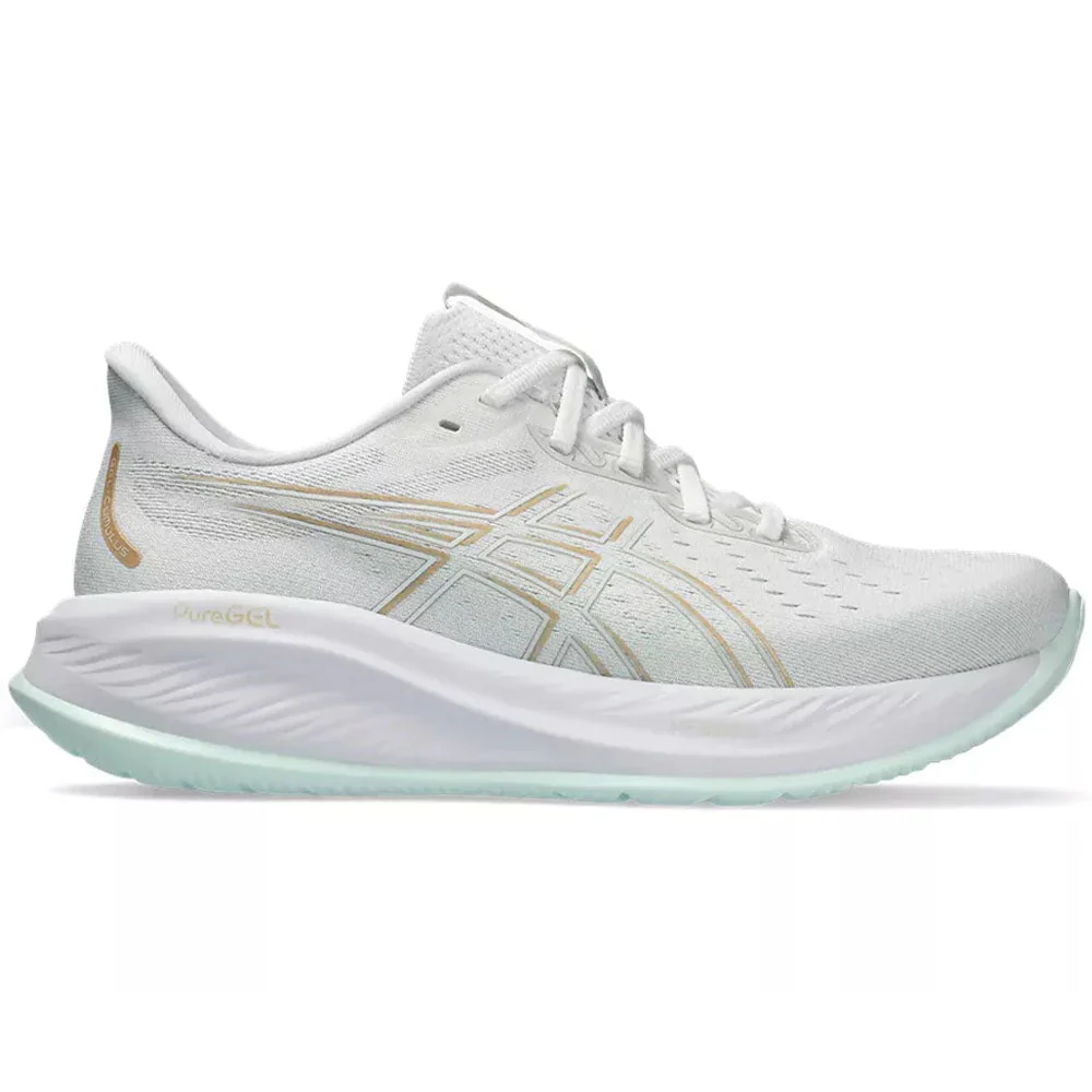 Women's Asics Gel-Cumulus 26, White/Pale Mint, 10 B Medium
