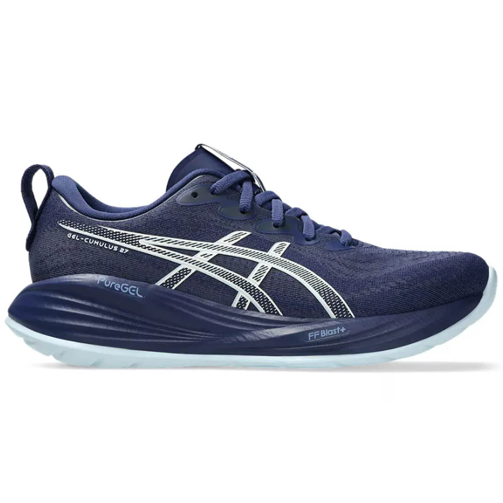 Women's Asics Gel-Cumulus 27, Indigo Blue/Cool Grey, 6 B Medium