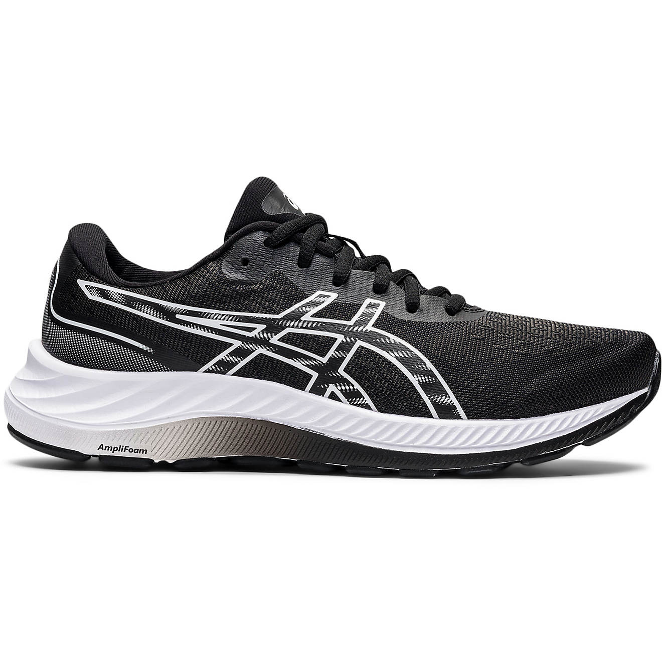 Women's Asics Gel-Excite 9, Black/White, 9 B Medium