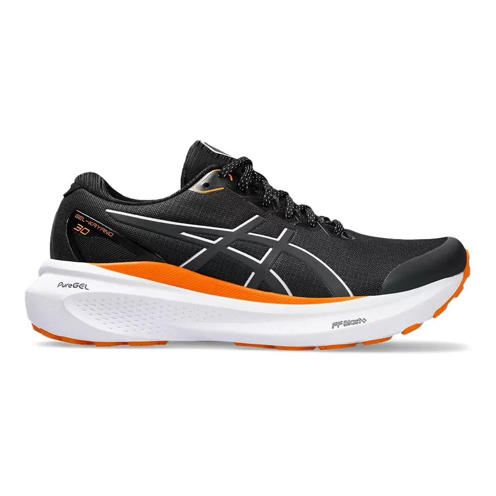 Women's Asics Gel-Kayano 30 Lite-Show, Black/Pure Silver, 10 B Medium
