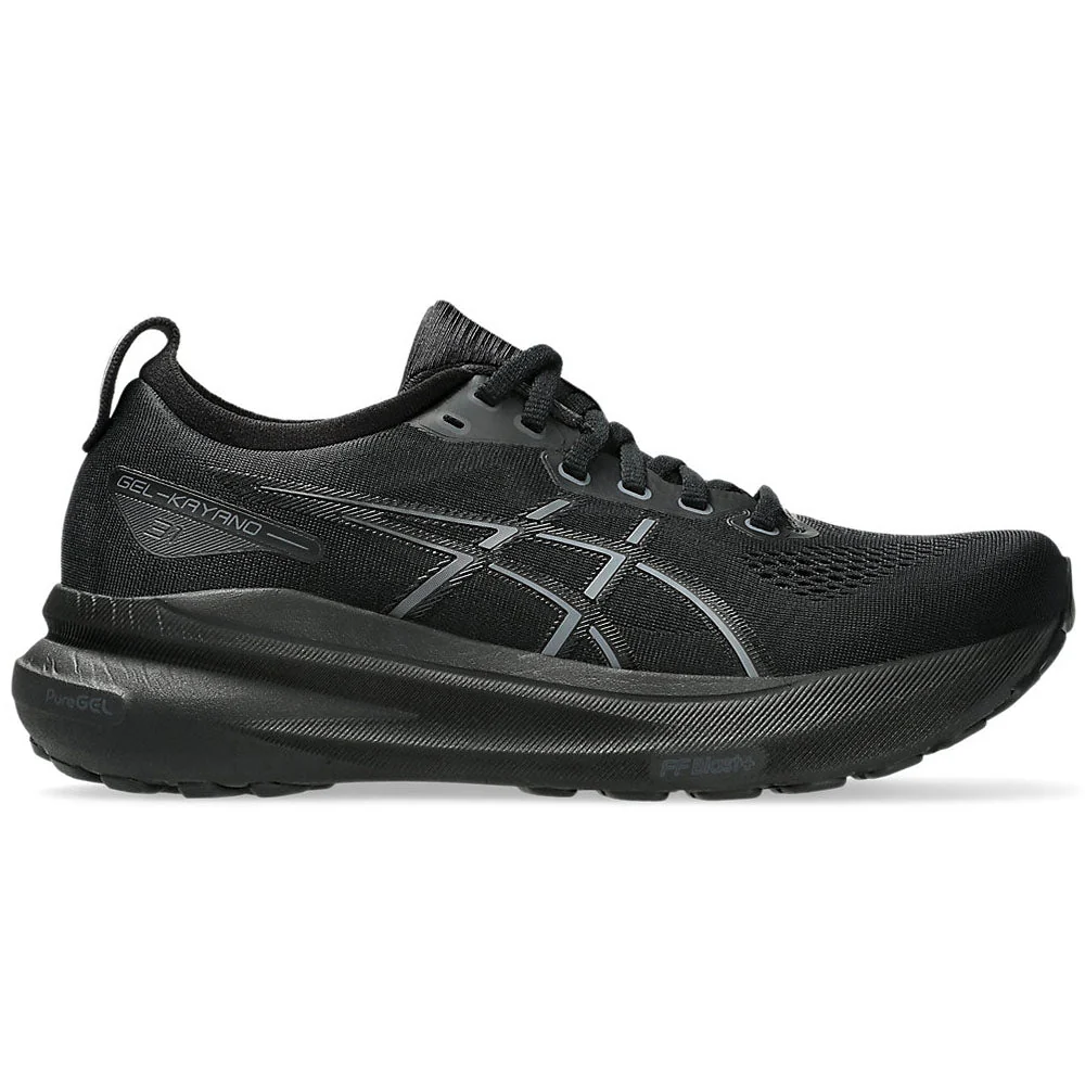 Women's Asics Gel-Kayano 31, Black/Black, 11 D Wide
