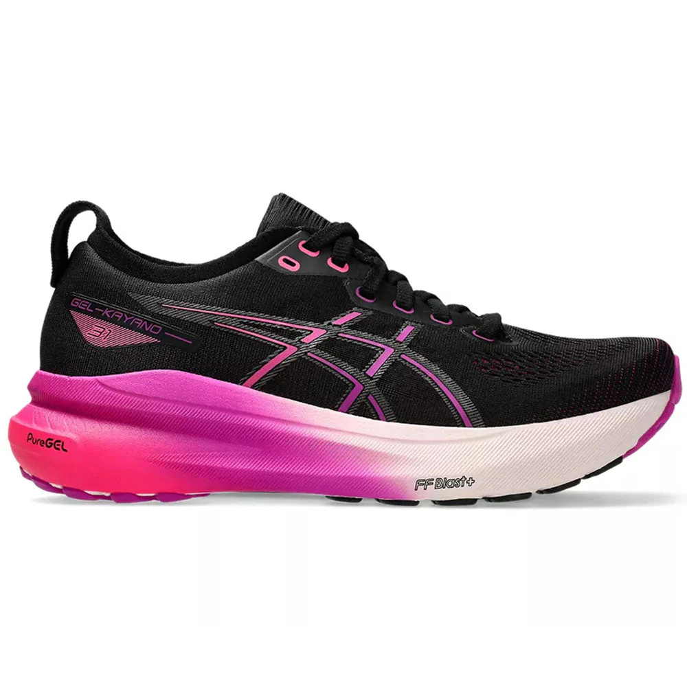 Women's Asics Gel-Kayano 31, Black/Bold Magenta, 6.5 D Wide