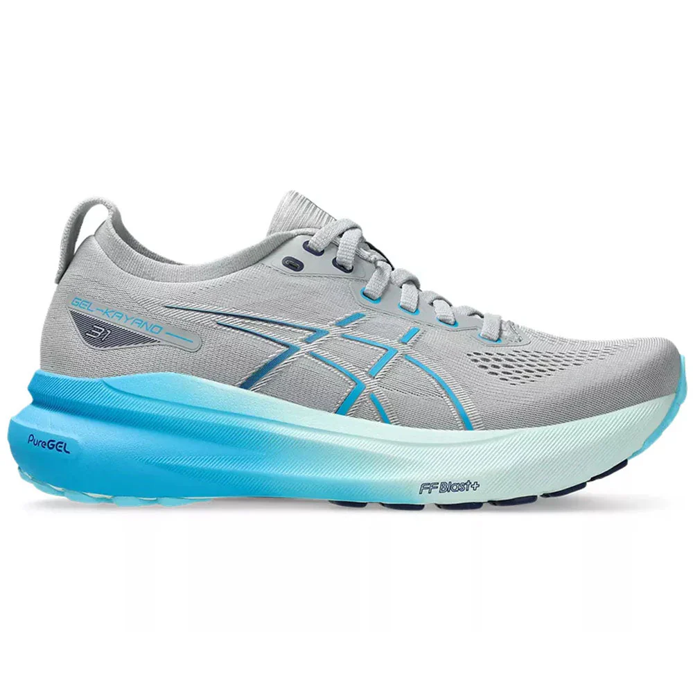 Women's Asics Gel-Kayano 31, Piedmont Grey/Digital Aqua, 8.5 B Medium