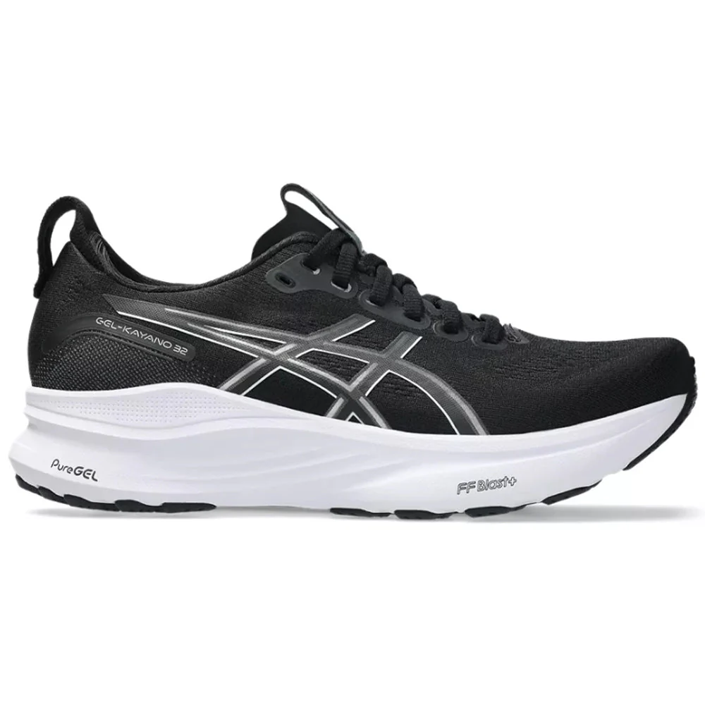 Women's Asics Gel-Kayano 32, Black/White, 8 B Medium