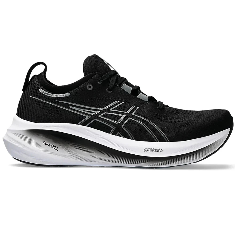 Women's Asics Gel-Nimbus 26, Black/Graphite Grey, 7.5 D Wide