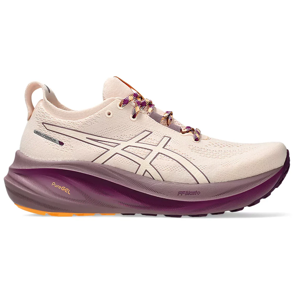 Women's Asics Gel-Nimbus 26 TR, Nature Bathing/Pearl Pink, 10 B Medium
