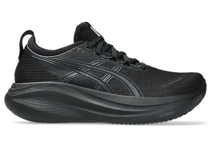 Women's Asics Gel-Nimbus 27, Black/Graphite Grey, 6.5 B Medium