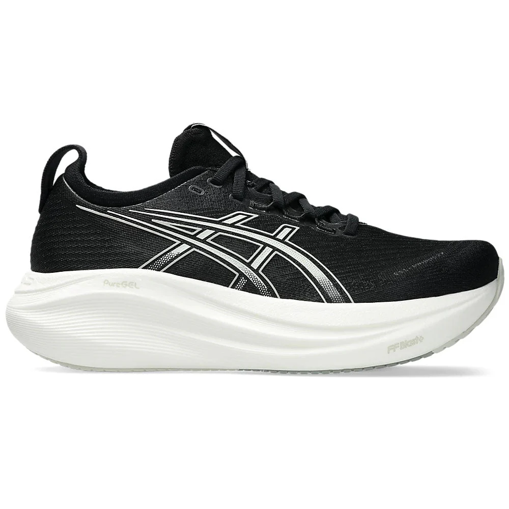 Women's Asics Gel-Nimbus 27, Black/Lake Grey, 7.5 D Wide