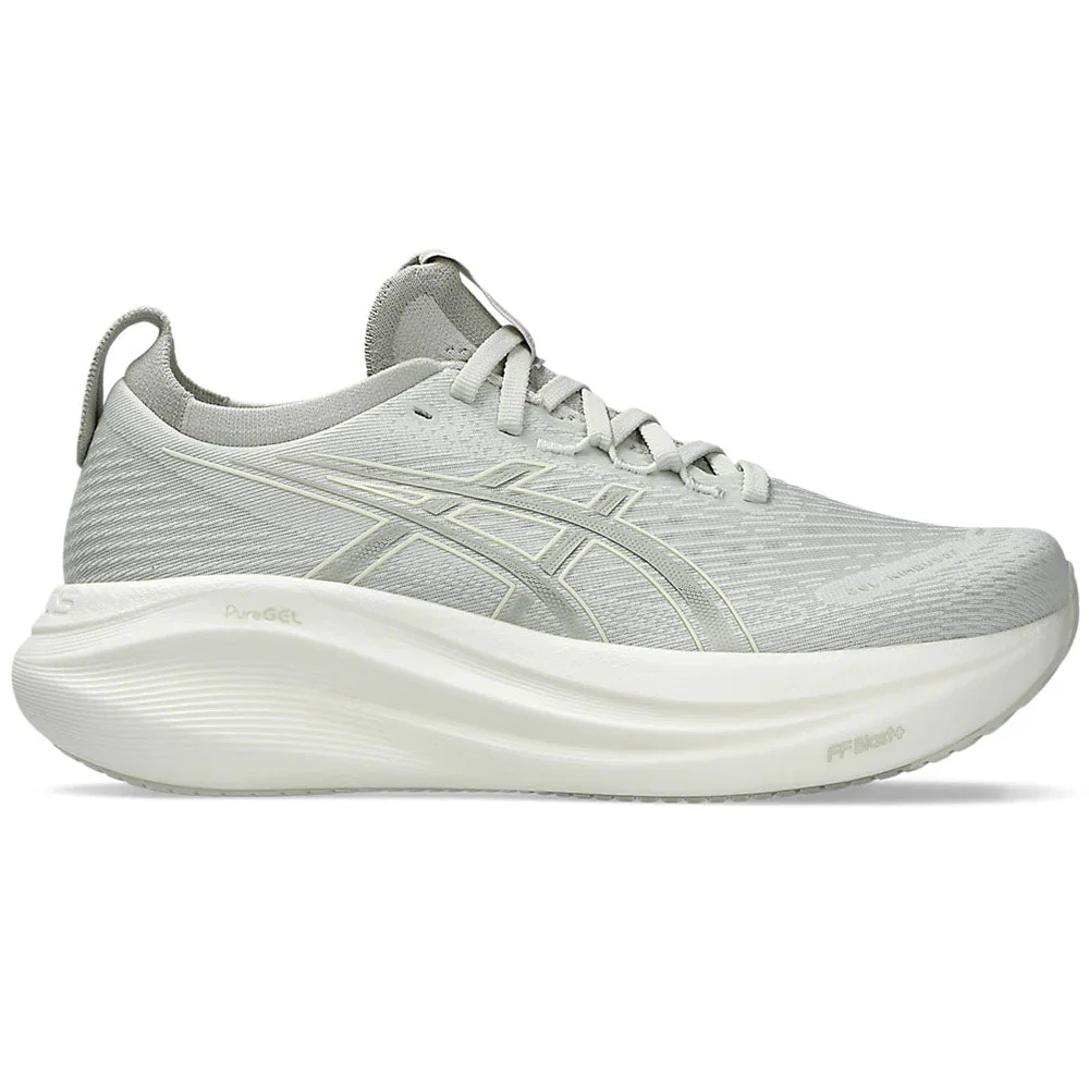 Women's Asics Gel-Nimbus 27, Lake Grey/White Sage, 8 B Medium