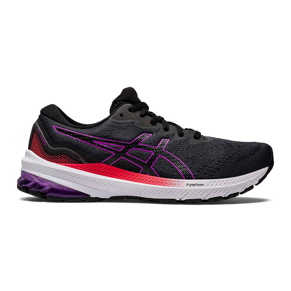 Women's Asics GT-1000 11, Black/Orchid, 11 B Medium