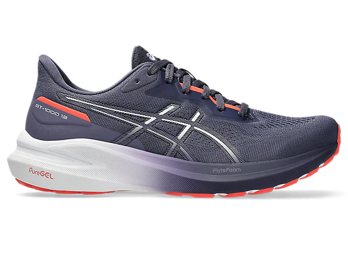 Women's Asics GT-1000 13, Indigo Fog/White, 10.5 B Medium