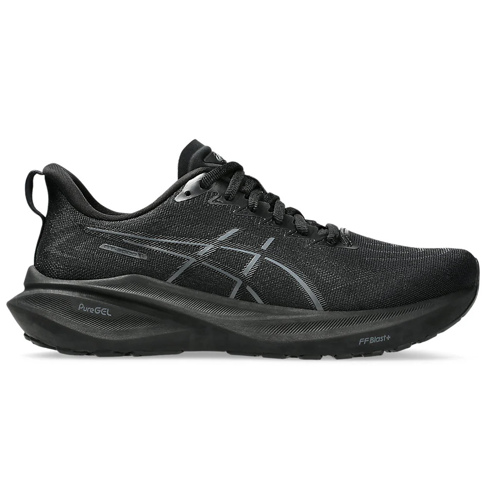Women's Asics GT-2000 13, Black/Black, 7.5 D Wide