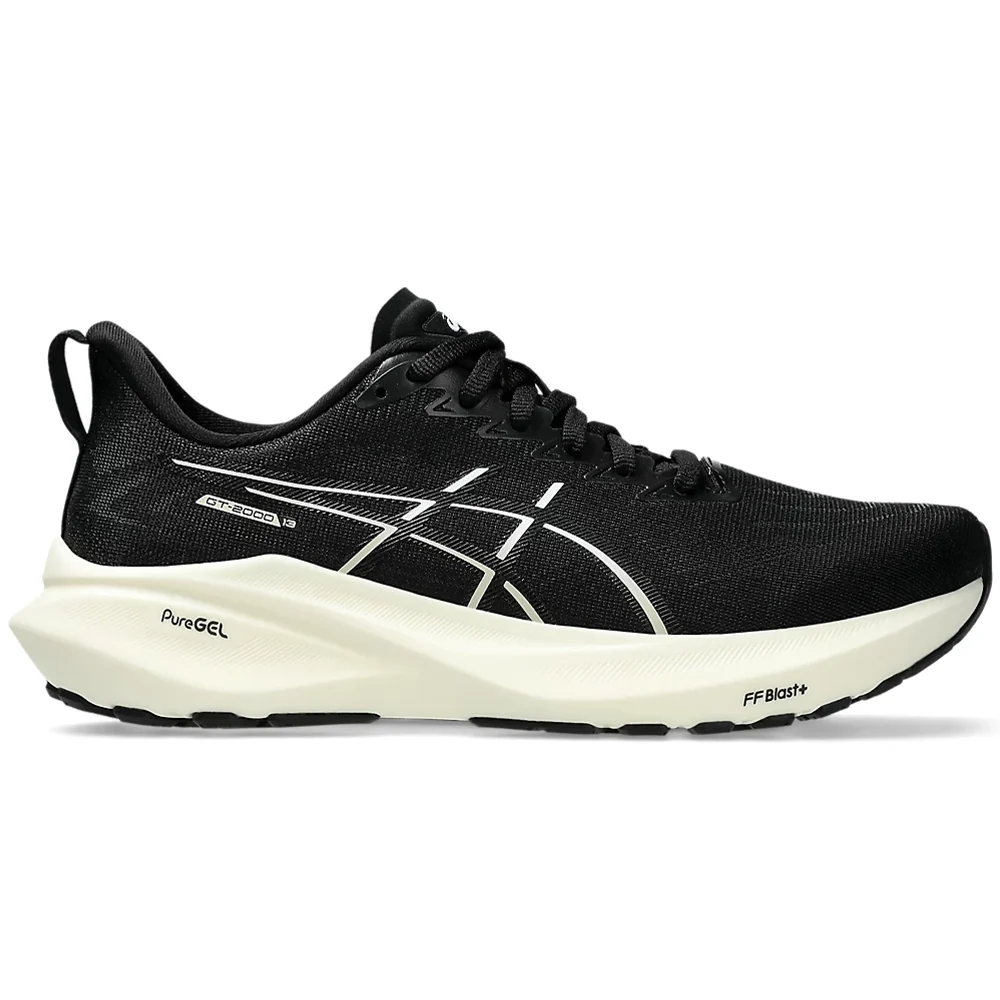Women's Asics GT-2000 13, Black/White, 12 B Medium