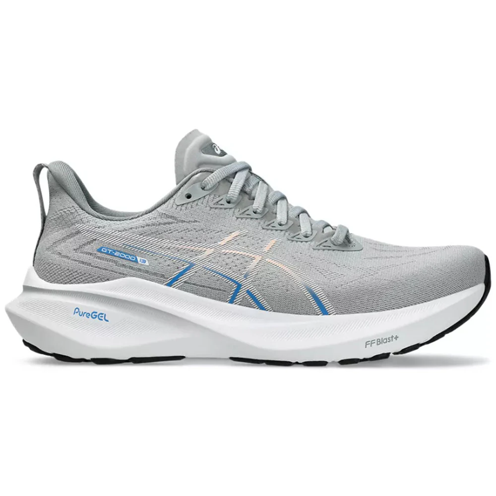 Women's Asics GT-2000 13, Piedmont Grey/White, 8.5 B Medium