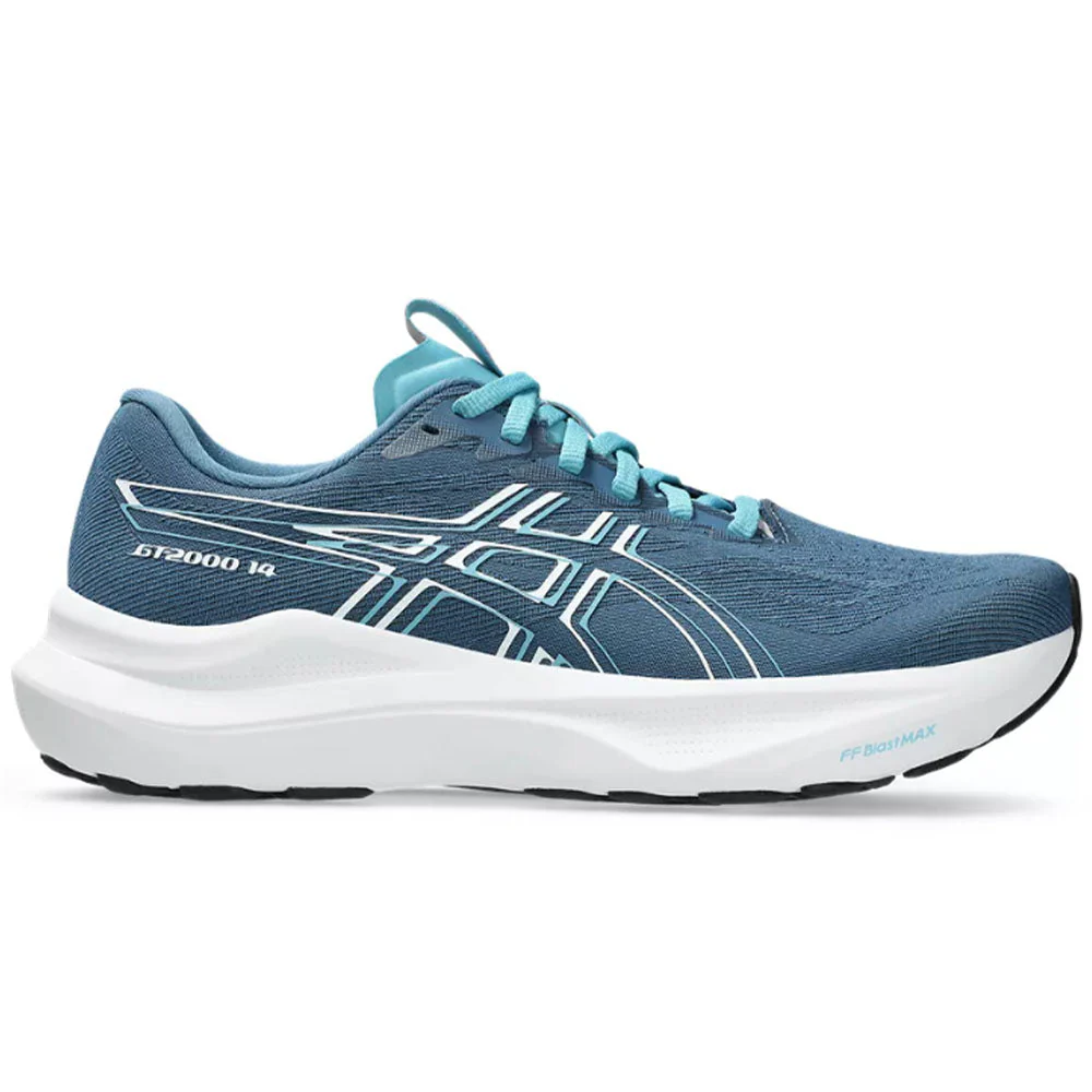 Women's Asics GT-2000 14, Winter Sea/White, 8 B Medium
