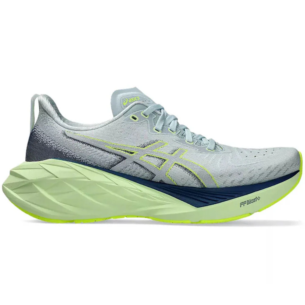 Women's Asics Novablast 4, Cool Grey/Blue Expanse, 11.5 B Medium
