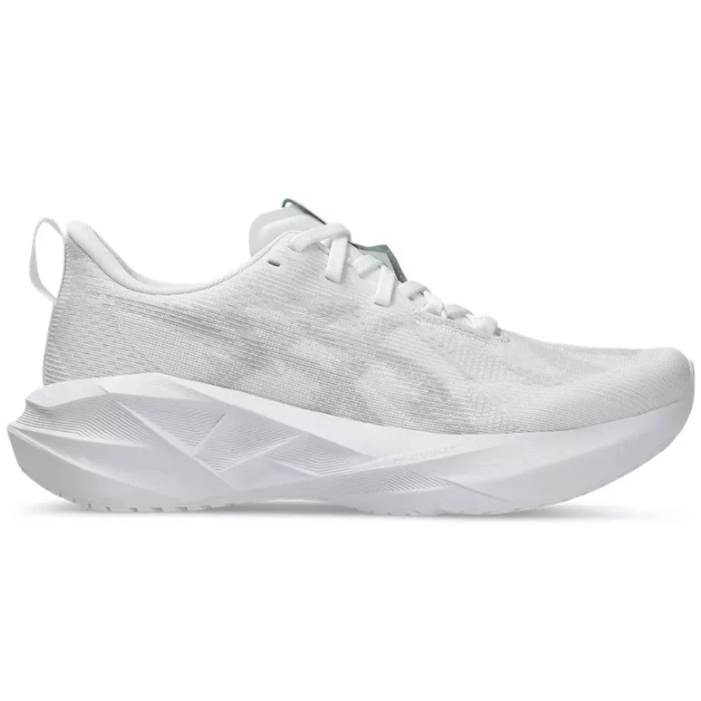 Women's Asics Novablast 5, White/Piedmont Grey, 8.5 B Medium