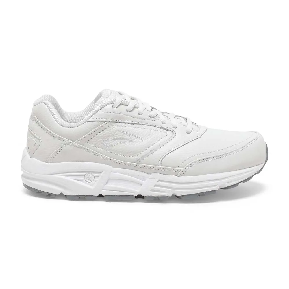 Women's Brooks Addiction Walker, White, 12 B Medium