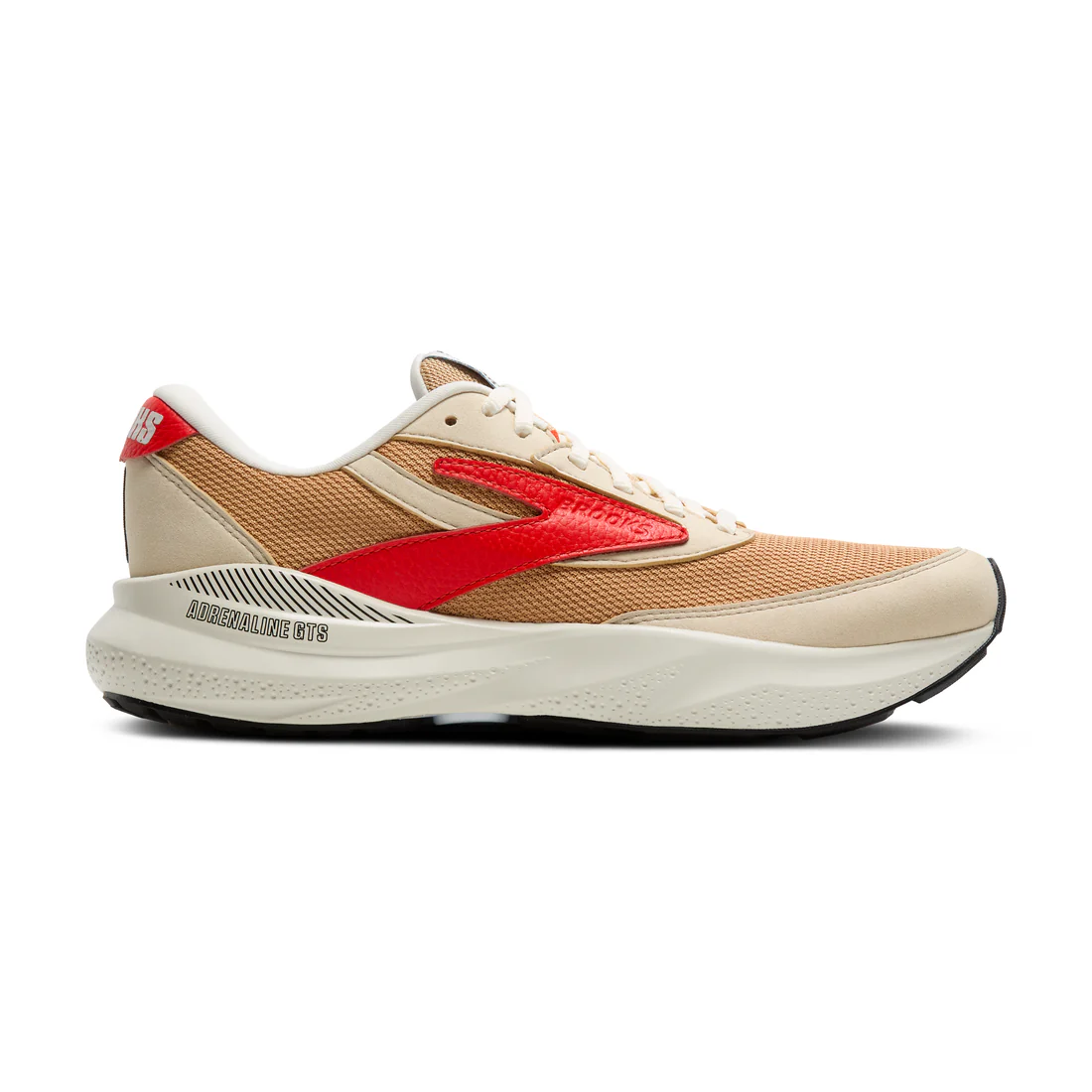 Women's Brooks Adrenaline GTS 24, Taffy/Cherry Tomato/Black, 11 B Medium