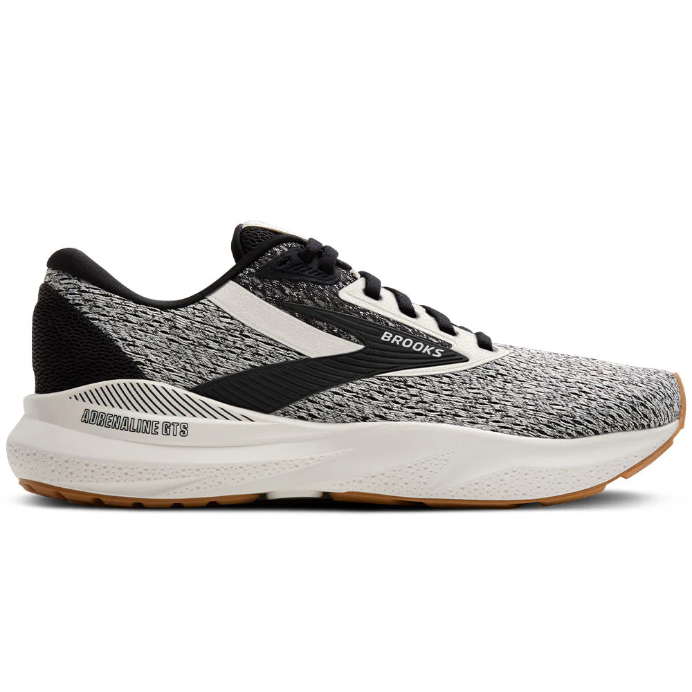 Women's Brooks Adrenaline GTS 24, Coconut/Black/Biscuit, 8 B Medium