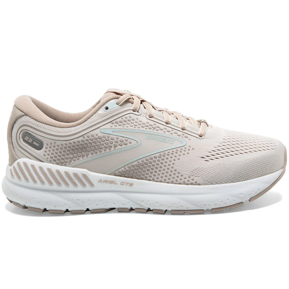 Women's Brooks Ariel GTS 23, Chateau Grey/White Sand, 11 2E Extra Wide