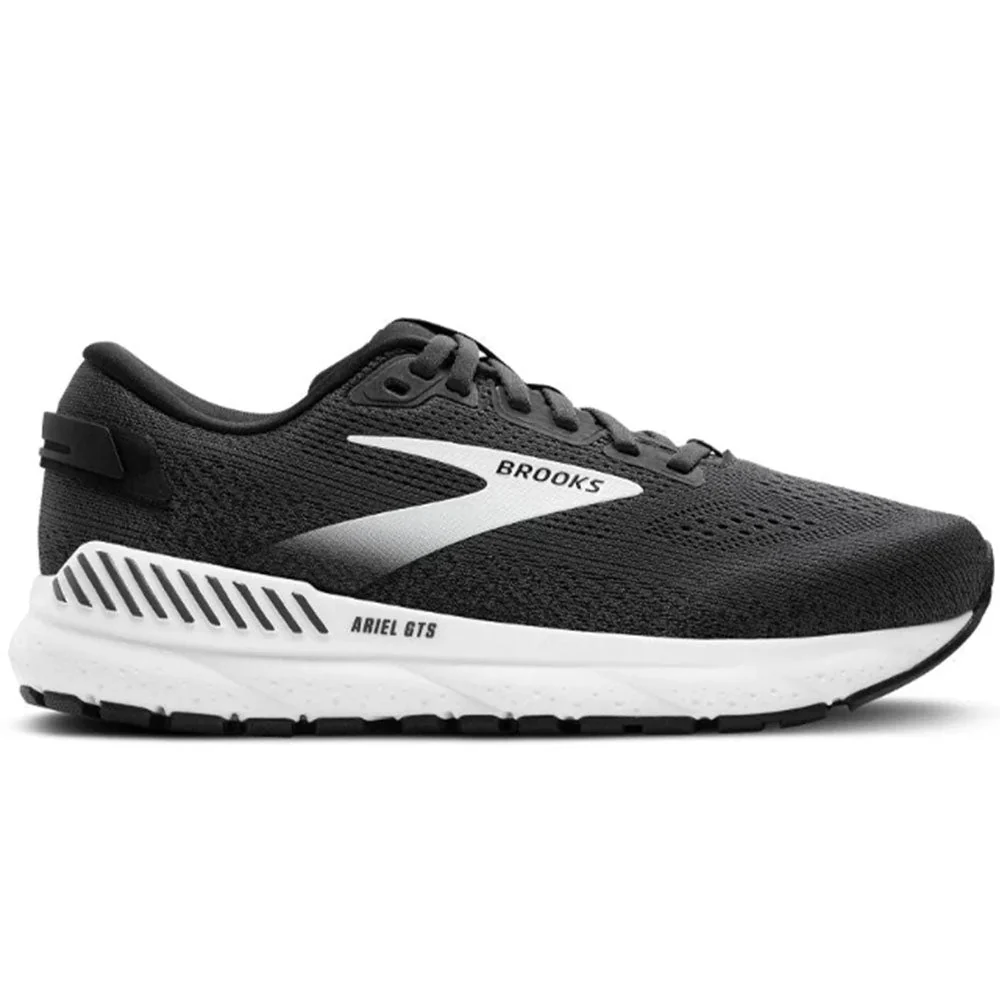 Women's Brooks Ariel GTS 24, Ebony/Black/White, 7 B Medium