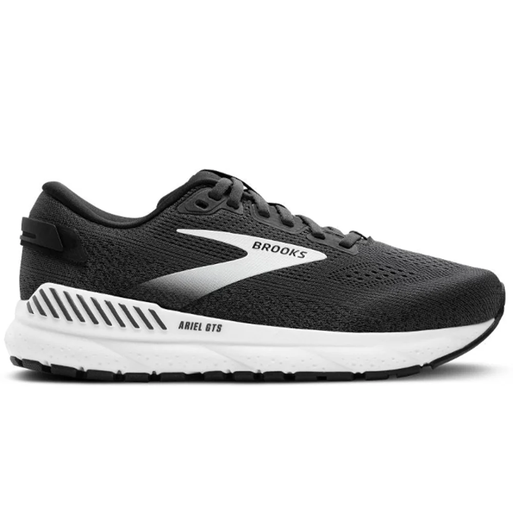Women's Brooks Ariel GTS 24, Ebony/Black/White, 11 D Wide