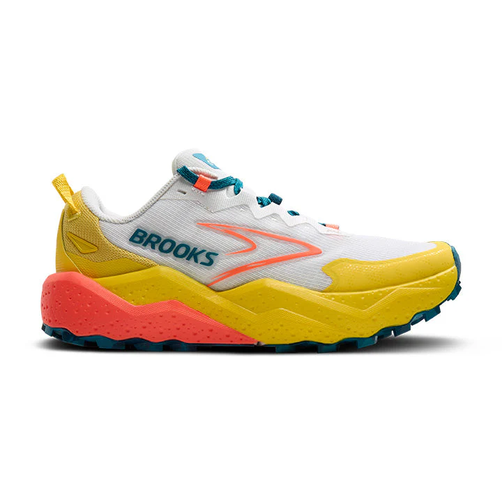 Women's Brooks Caldera 8, Bit of Blue/Quince/Flame, 7 B Medium
