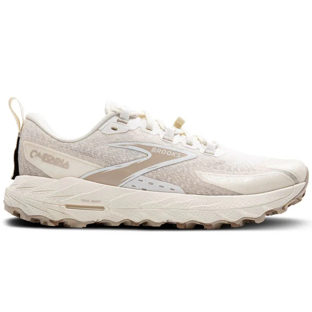 Women's Brooks Cascadia 18, Coconut/Chateau/White, 9 B Medium