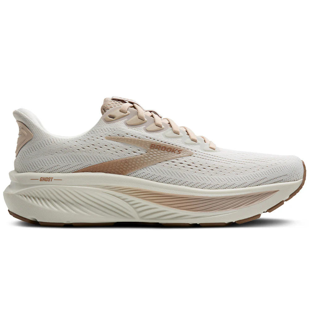 Women's Brooks Ghost 17, Grey/Chateau Grey/Portabella, 8 B Medium
