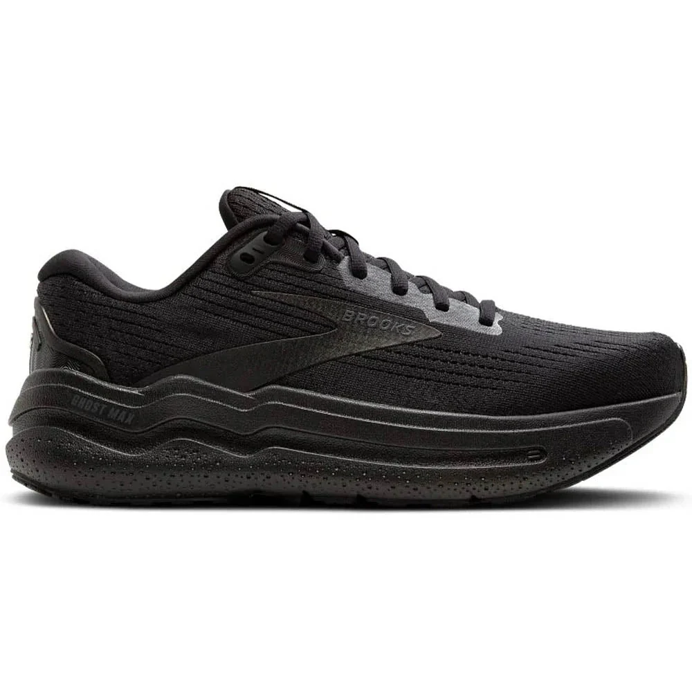 Women's Brooks Ghost Max 2, Black/Black/Ebony, 12 2E Extra Wide