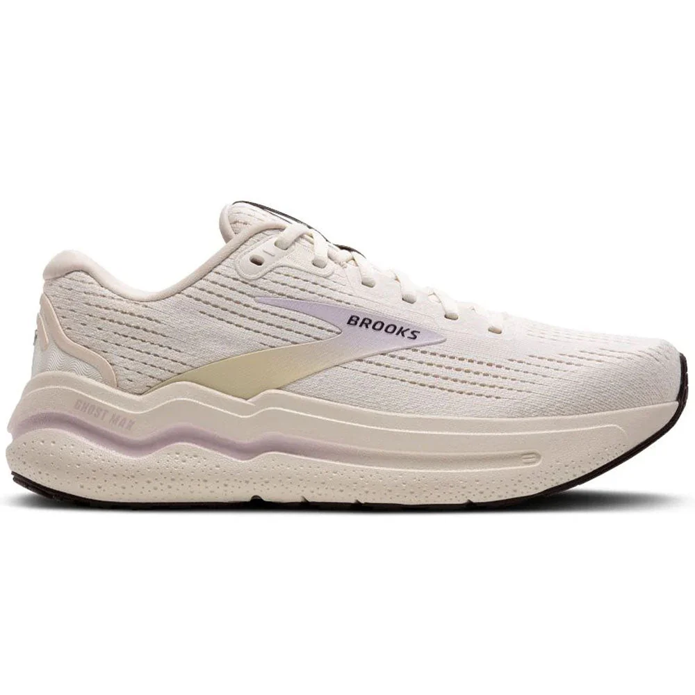 Women's Brooks Ghost Max 2, Coconut/Lavender/Cream, 8 B Medium