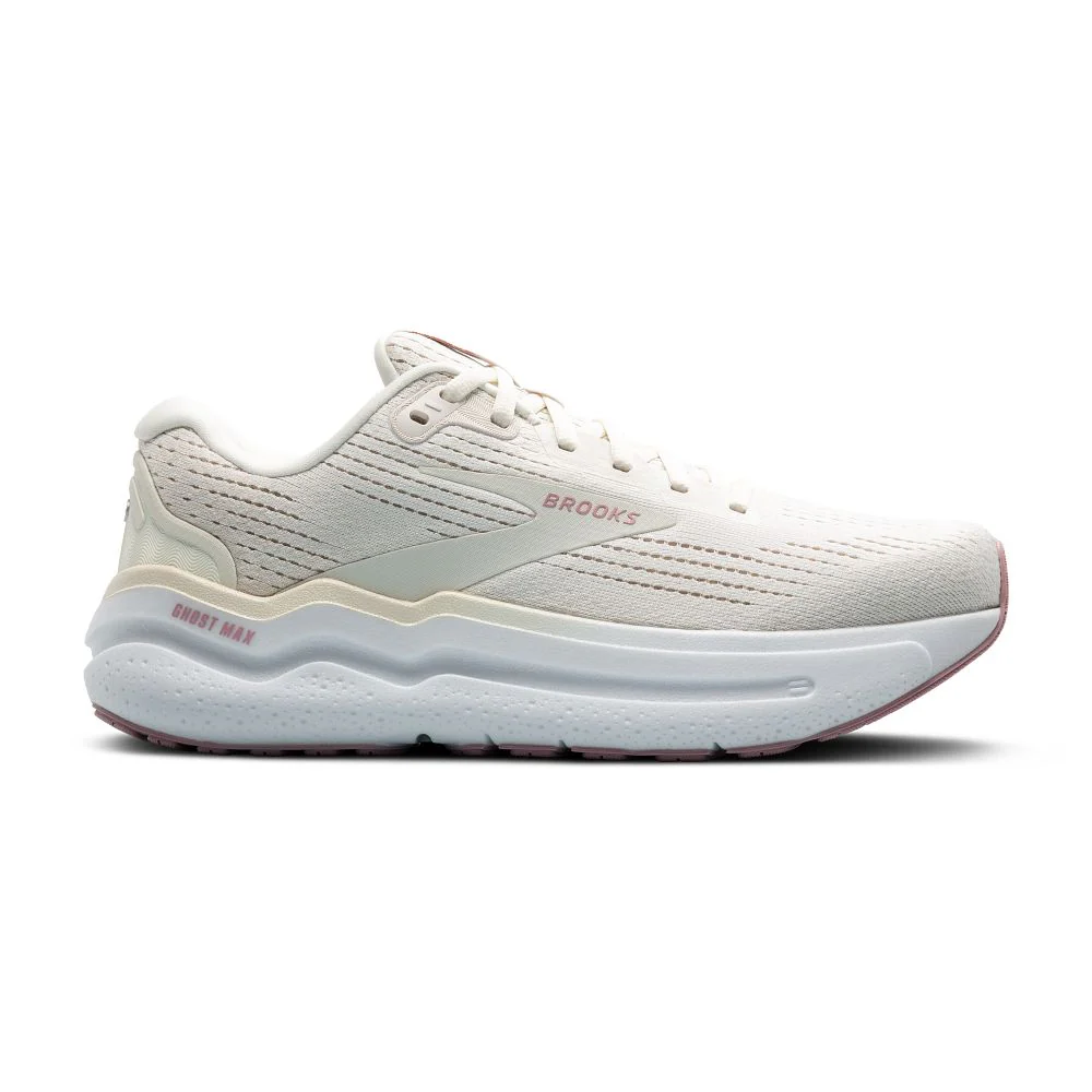 Women's Brooks Ghost Max 2, Coconut Milk/Gray/Zephyr, 12 D Wide