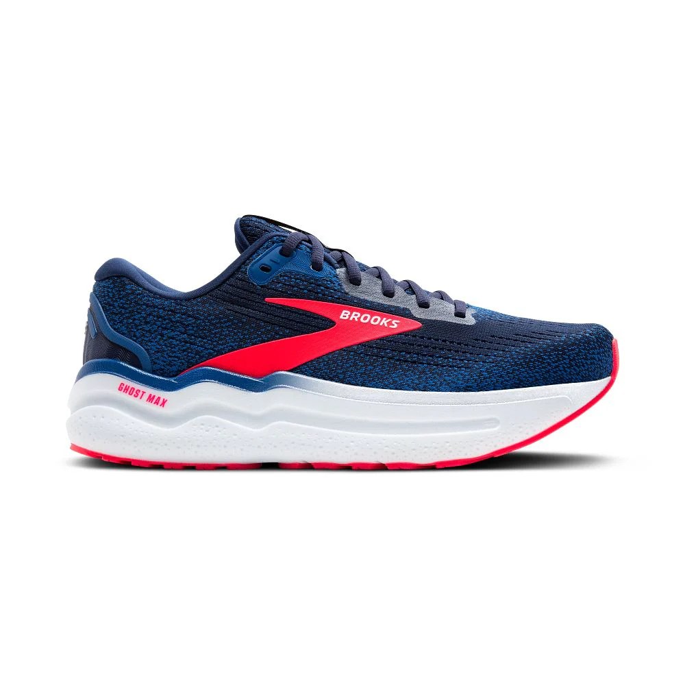 Women's Brooks Ghost Max 2, Peacoat/True Blue/Diva Pink, 9.5 B Medium