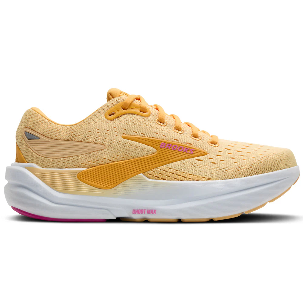 Women's Brooks Ghost Max 3, Apricot/Apricot/Super Pink, 7 B Medium
