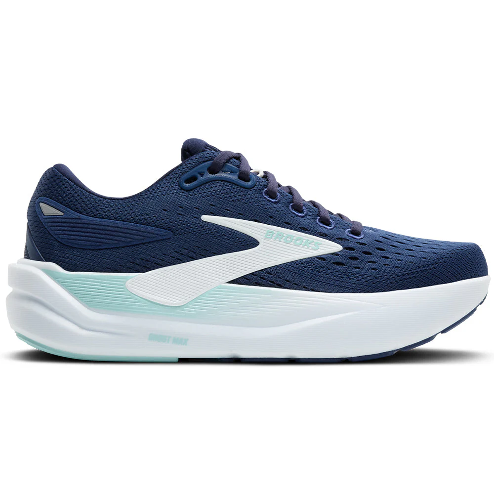 Women's Brooks Ghost Max 3, Navy/Peacoat/Clearwater, 7.5 D Wide