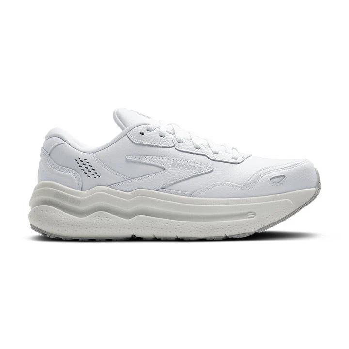 Women's Brooks Ghost Max L, White/White, 7.5 D Wide