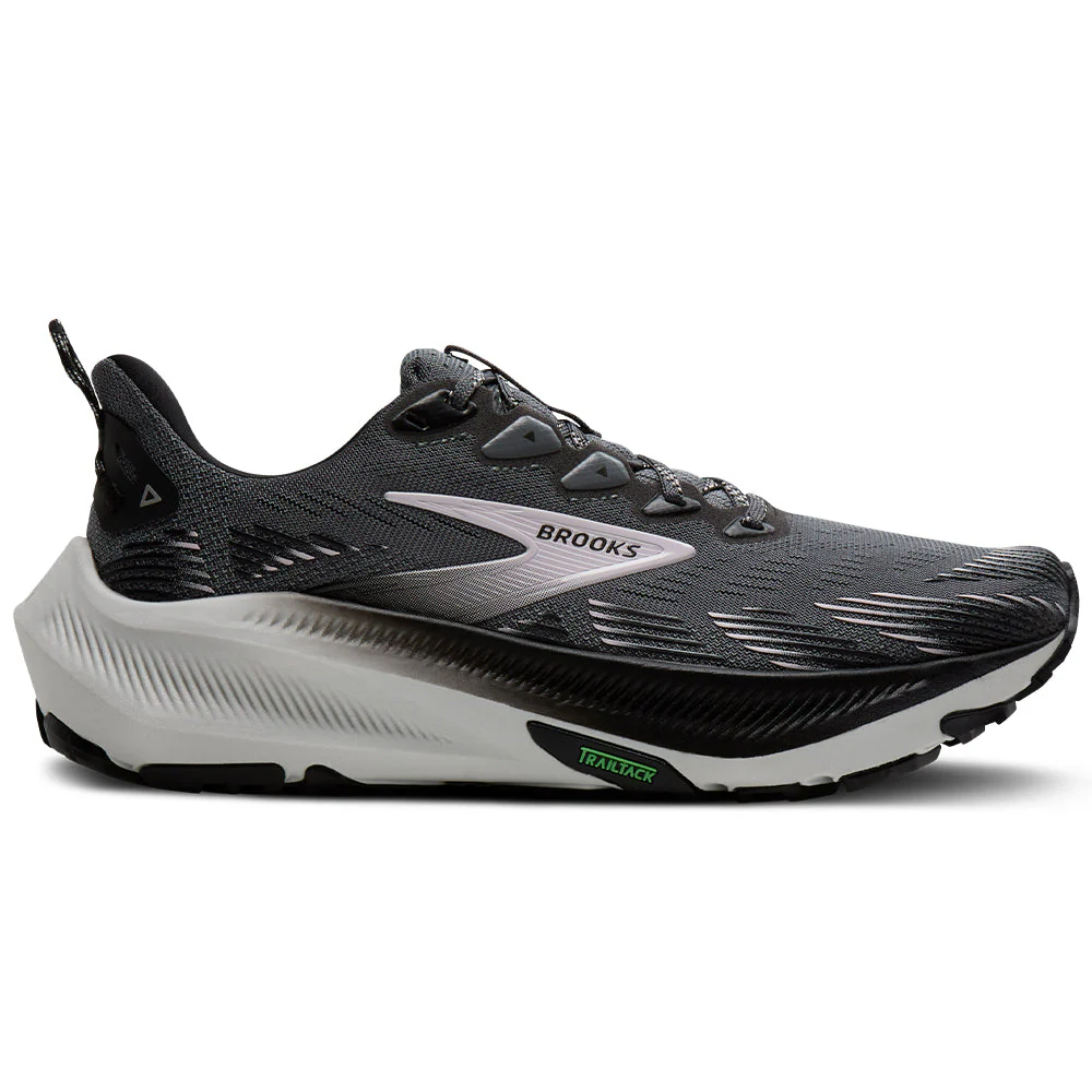Women's Brooks Ghost Trail, Poppy Seed/Black/Pink, 10 B Medium