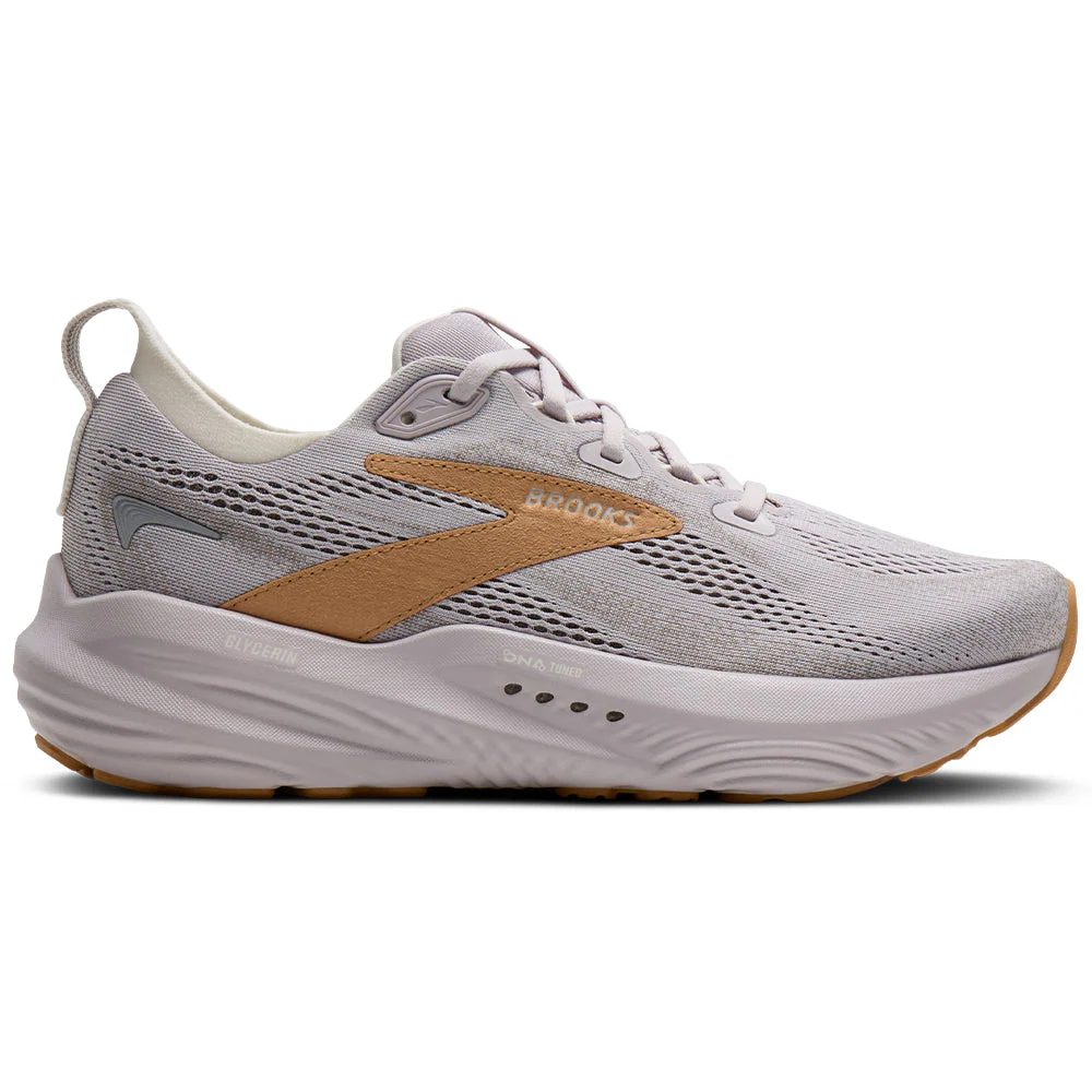 Women's Brooks Glycerin 22, Lilac/Taffy/Coconut, 8.5 B Medium