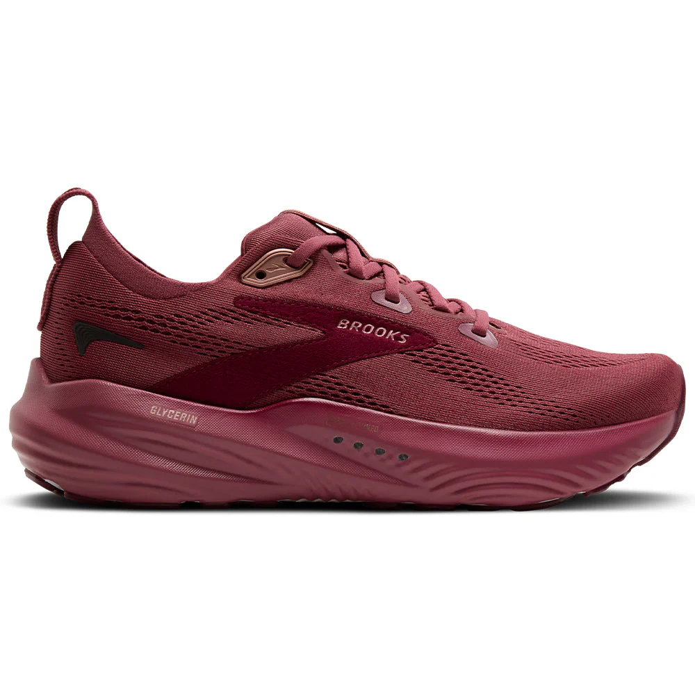 Women's Brooks Glycerin 22, Berry/Burgundy/Rose, 9.5 B Medium