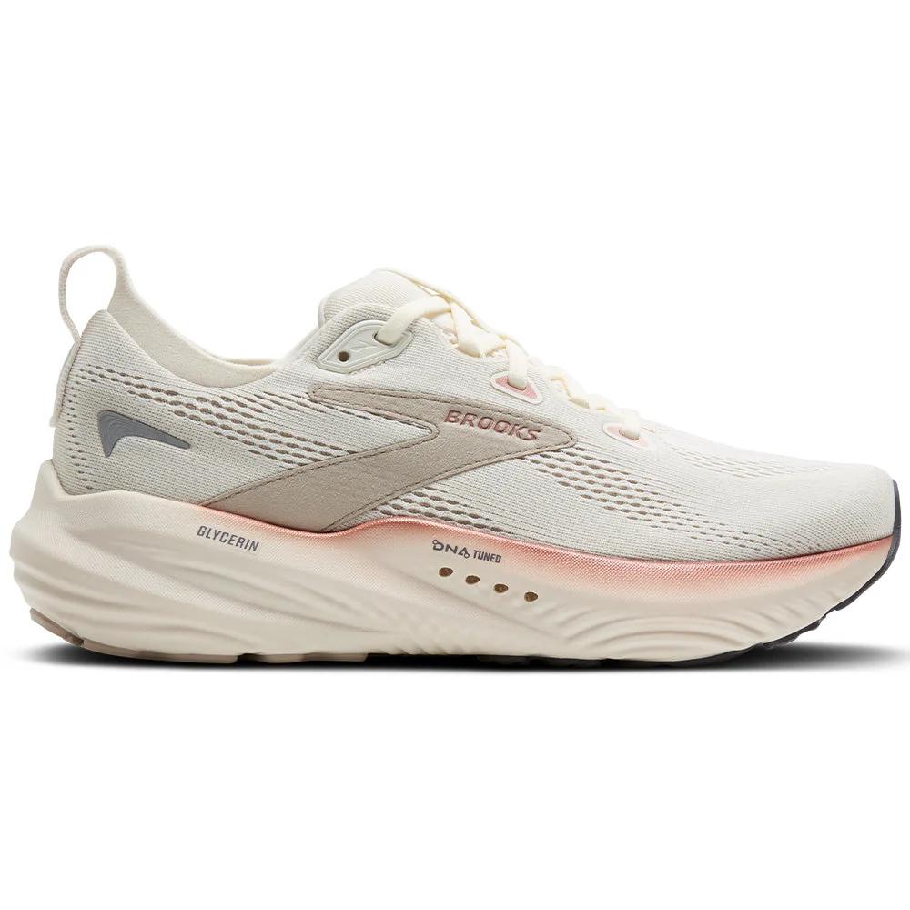 Women's Brooks Glycerin 22, Coconut/Chateau/Rose, 7.5 B Medium