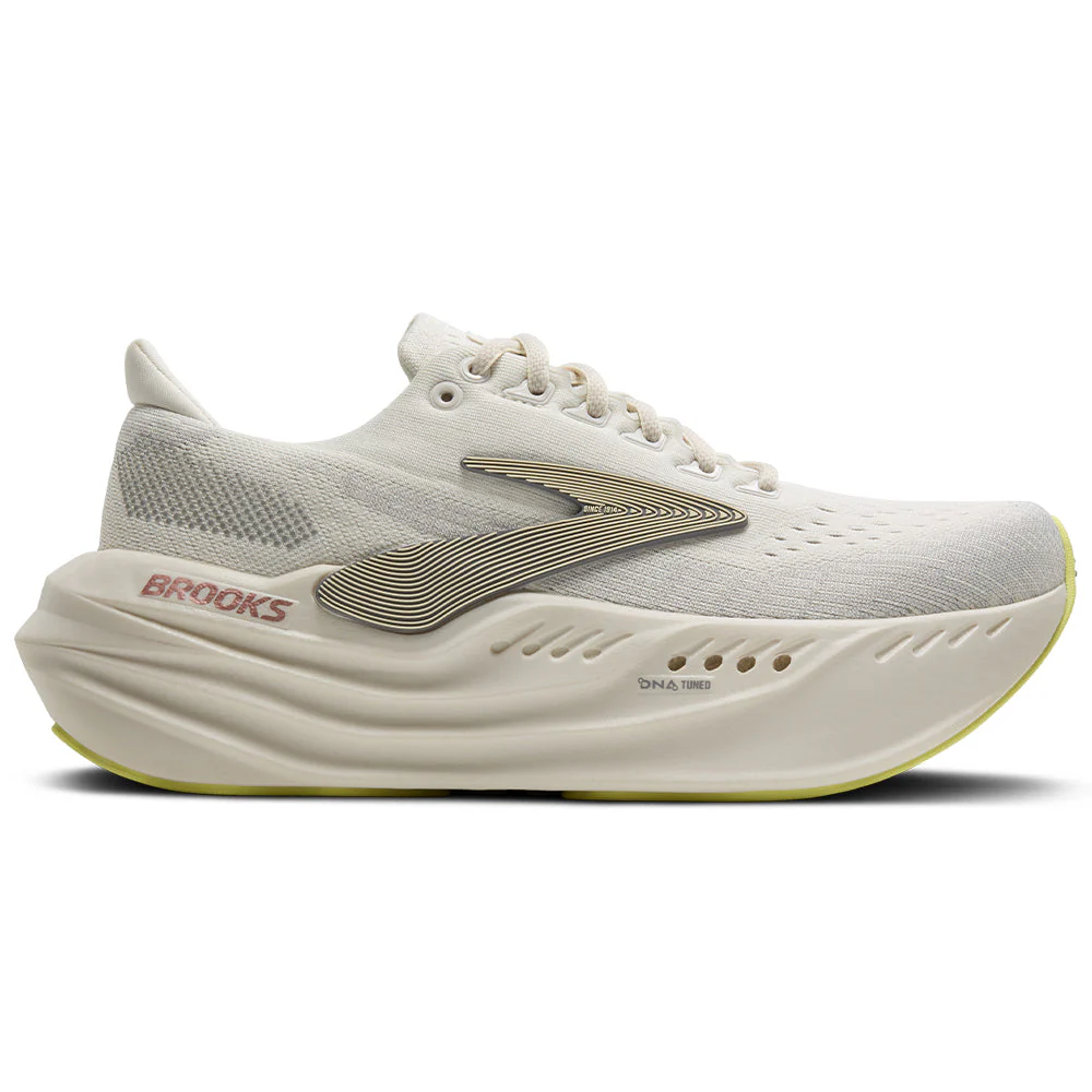 Women's Brooks Glycerin Max, Coconut/Alloy/Rose, 6 B Medium