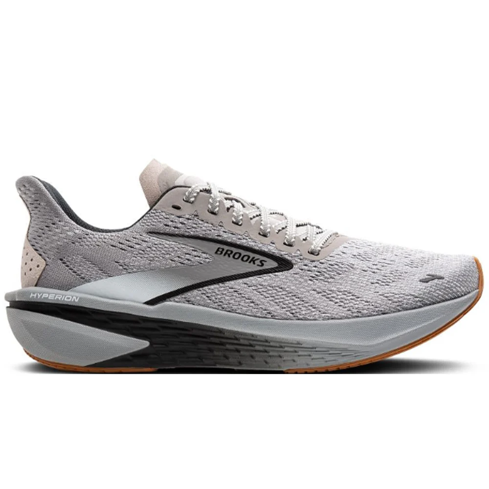 Women's Brooks Hyperion 2, Alloy/Bright White/Black, 9 B Medium